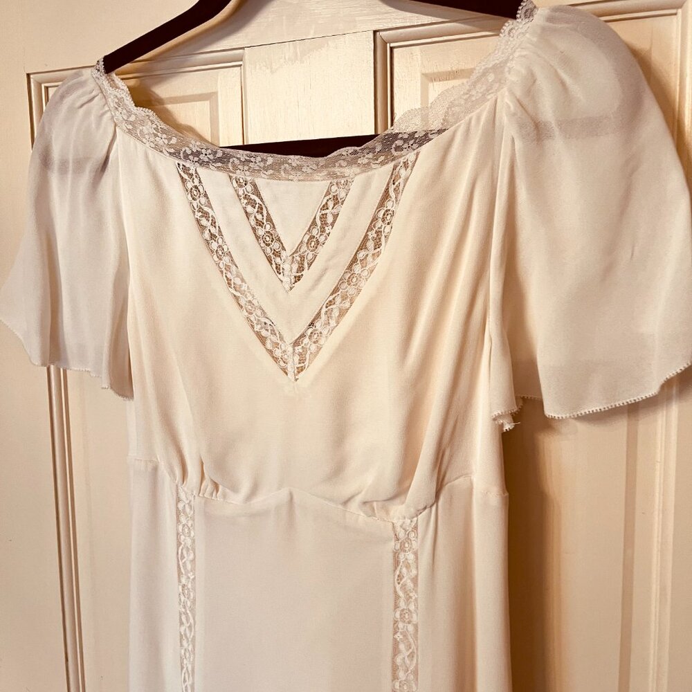 Reformation Ivory Midi Dress